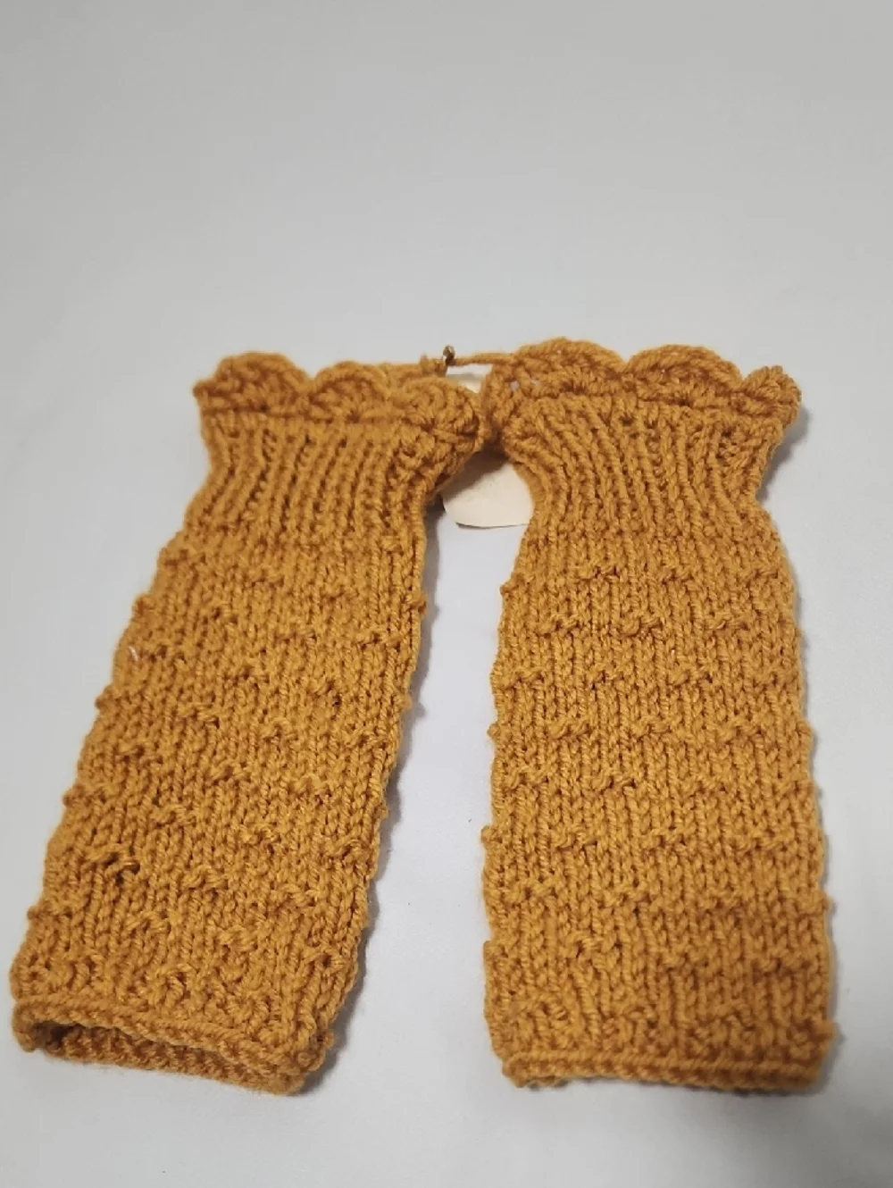 Mustard Knit Fingerless Gloves - Women Accessories